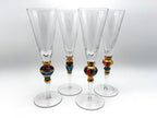 Vintage Artland Splendor jeweled champagne flutes - image 1