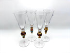 Vintage Artland Splendor jeweled champagne flutes - image 5