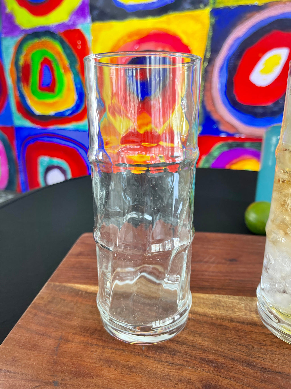 Bamboo tiki highball glass
