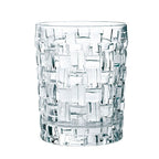 Basketweave rocks glass pattern detail