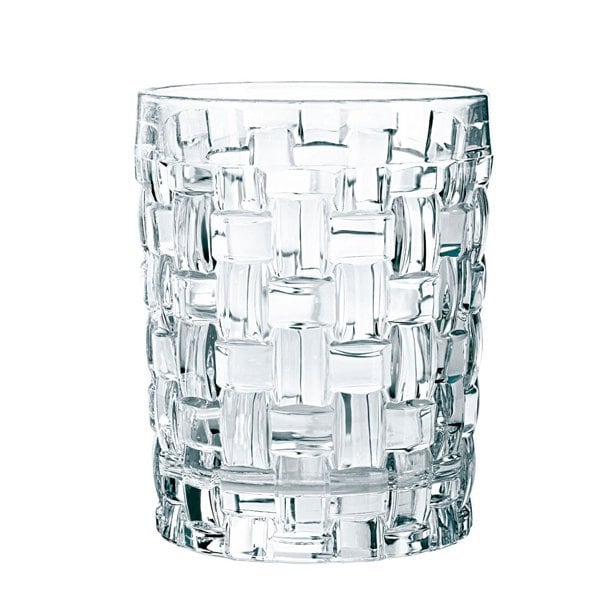 Basketweave rocks glass pattern detail