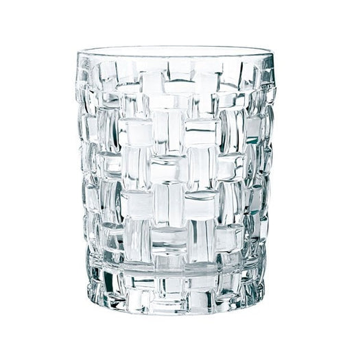 Basketweave rocks glass pattern detail