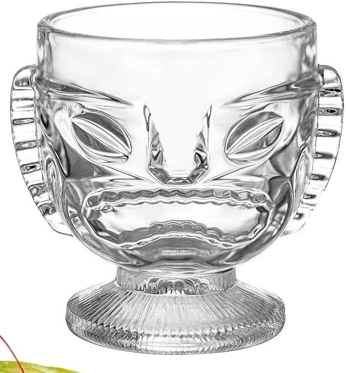 Big Kahuna tiki glass side view