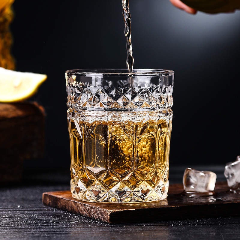 Boho studded faceted rocks glasses - image 1