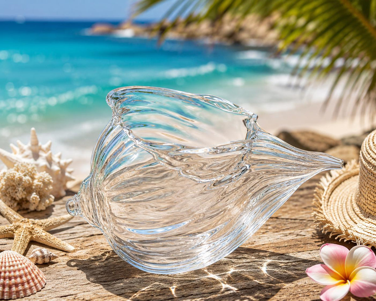 Conch shell tiki cocktail glass, photo 1