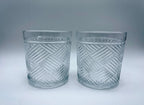 Crisscross rocks glasses, set of 2