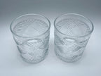 Crisscross rocks glasses side view