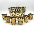 Vintage Culver Valencia ice bucket and shot glass set - image 1