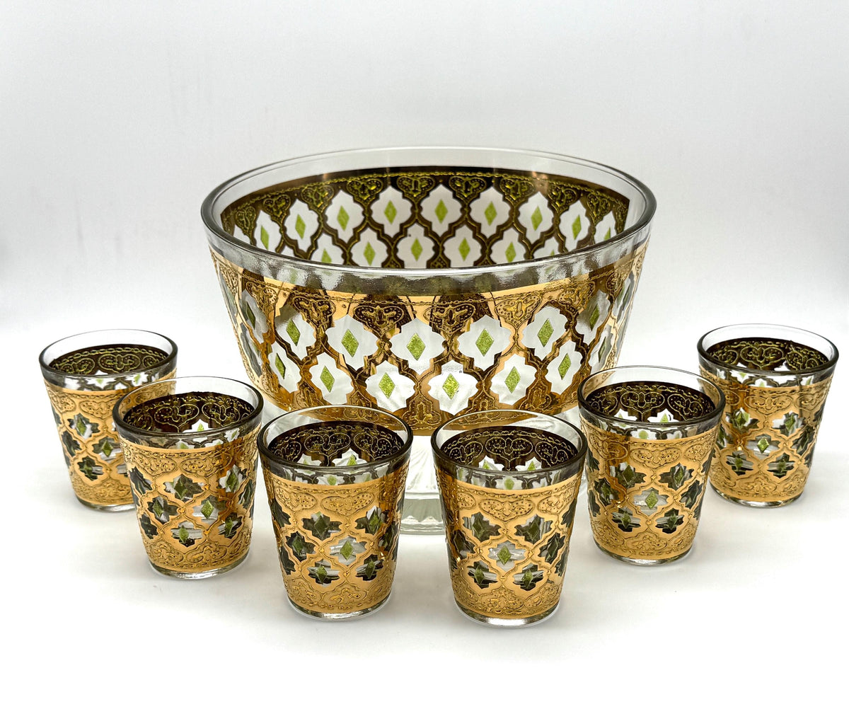 Vintage Culver Valencia ice bucket and shot glass set - image 1