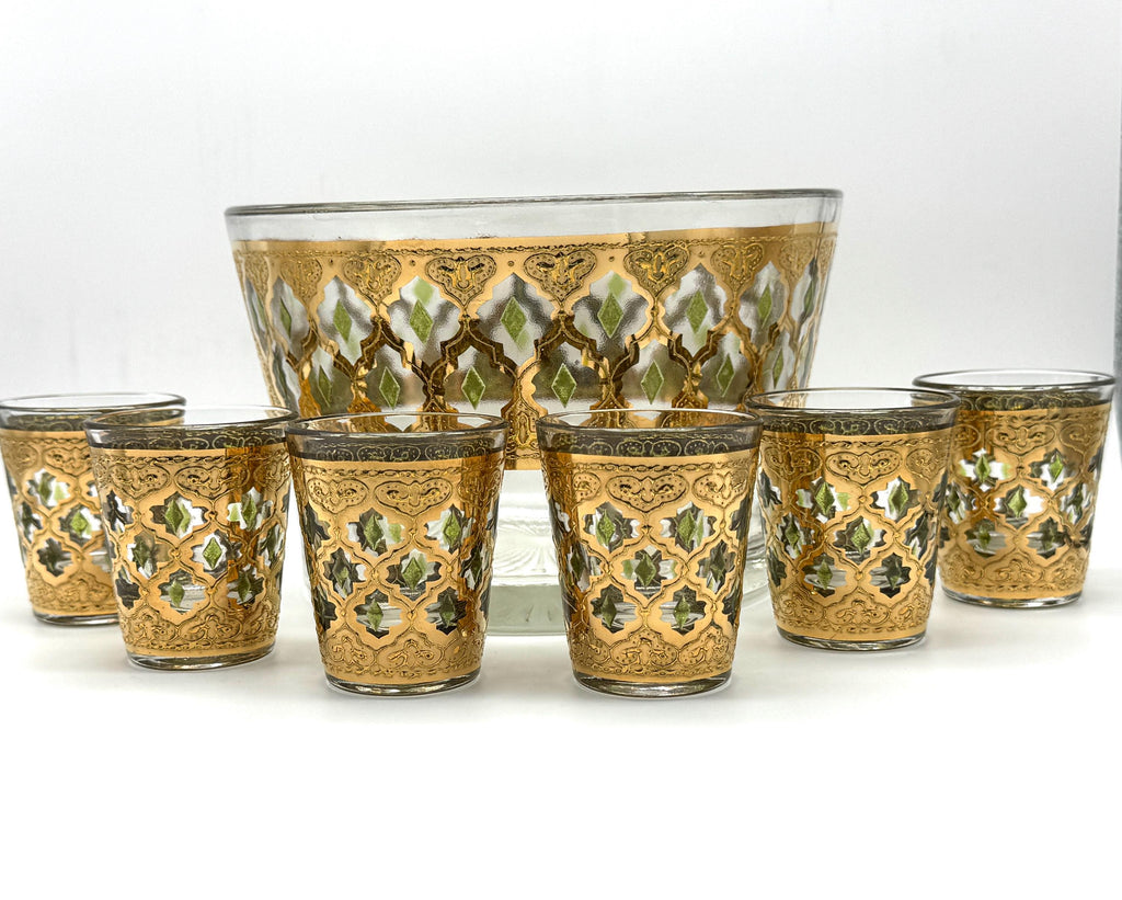 Vintage Culver Valencia ice bucket and shot glass set - image 2