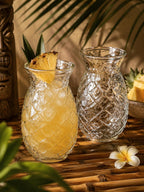 Textured Pineapple Cocktail Glasses, Set of 2 | 17 oz — photo 1