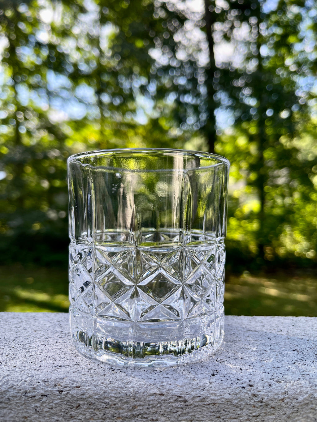 Classic Faceted Rocks Glasses, Set of 2 | 11 oz — photo 3