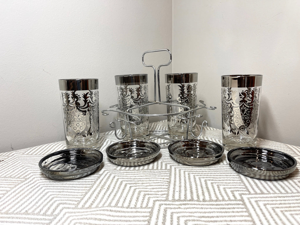 Vintage 1960s Kimiko Guardian Gladiator Barware Set, 9 Pieces — photo 1