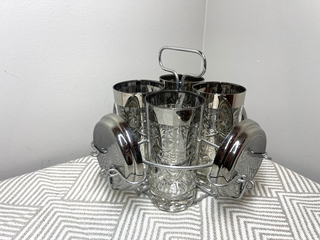 Vintage 1960s Kimiko Guardian Gladiator Barware Set, 9 Pieces — photo 2