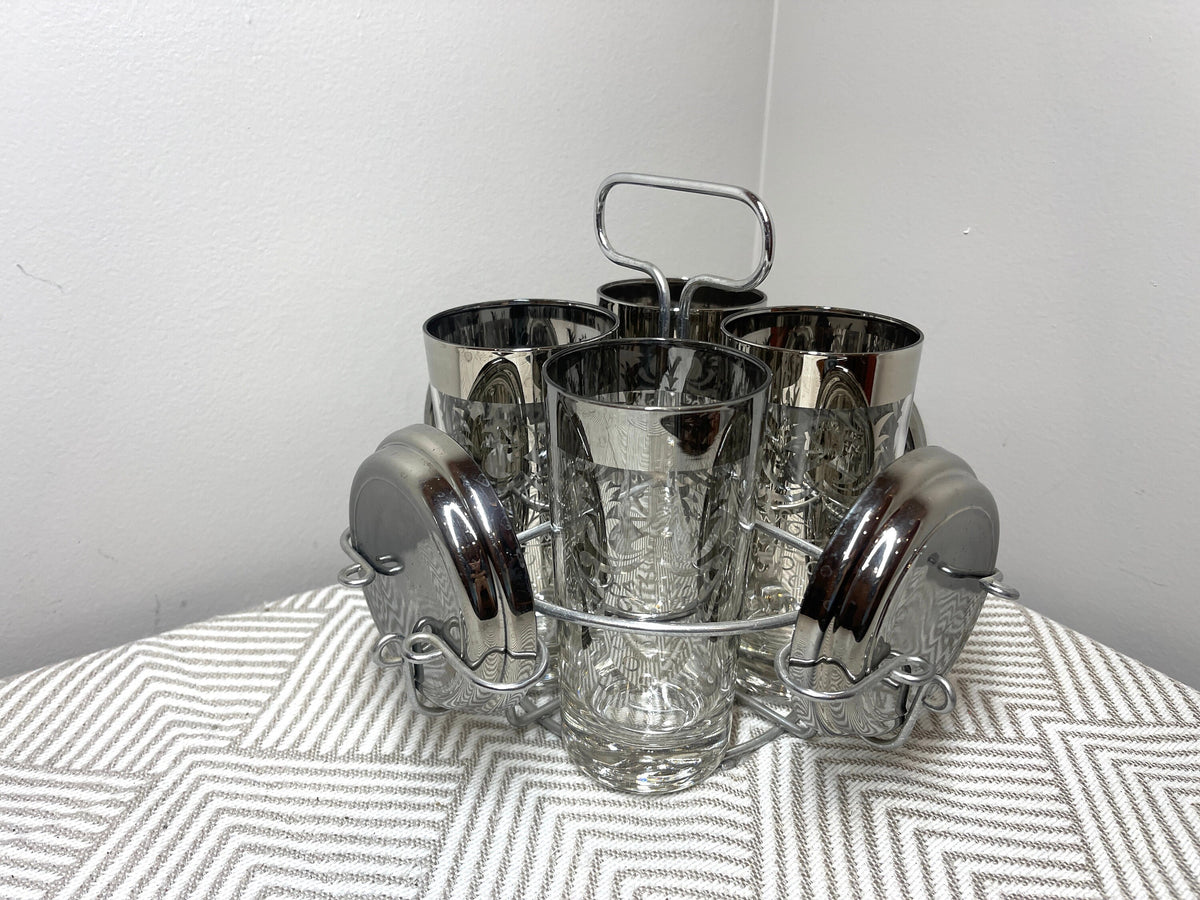 Vintage 1960s Kimiko Guardian Gladiator Barware Set, 9 Pieces — photo 2