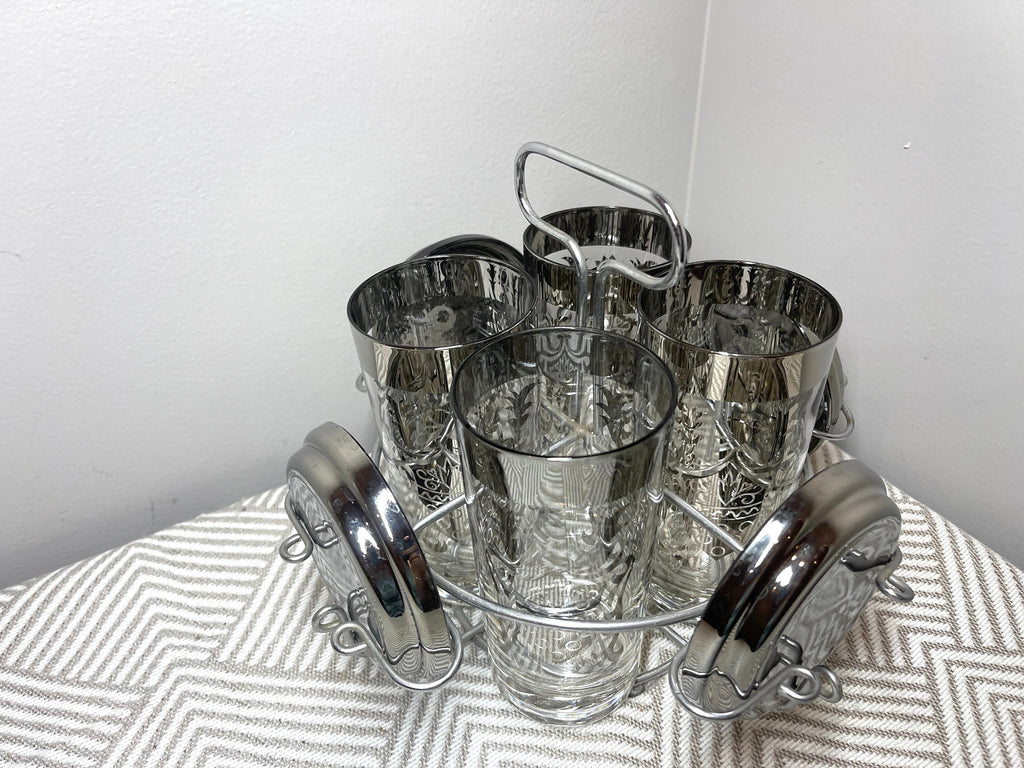 Vintage 1960s Kimiko Guardian Gladiator Barware Set, 9 Pieces — photo 3