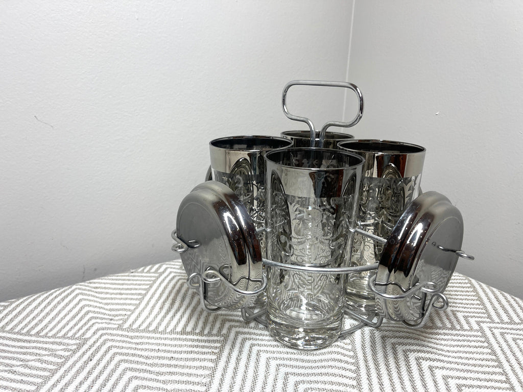 Vintage 1960s Kimiko Guardian Gladiator Barware Set, 9 Pieces — photo 4