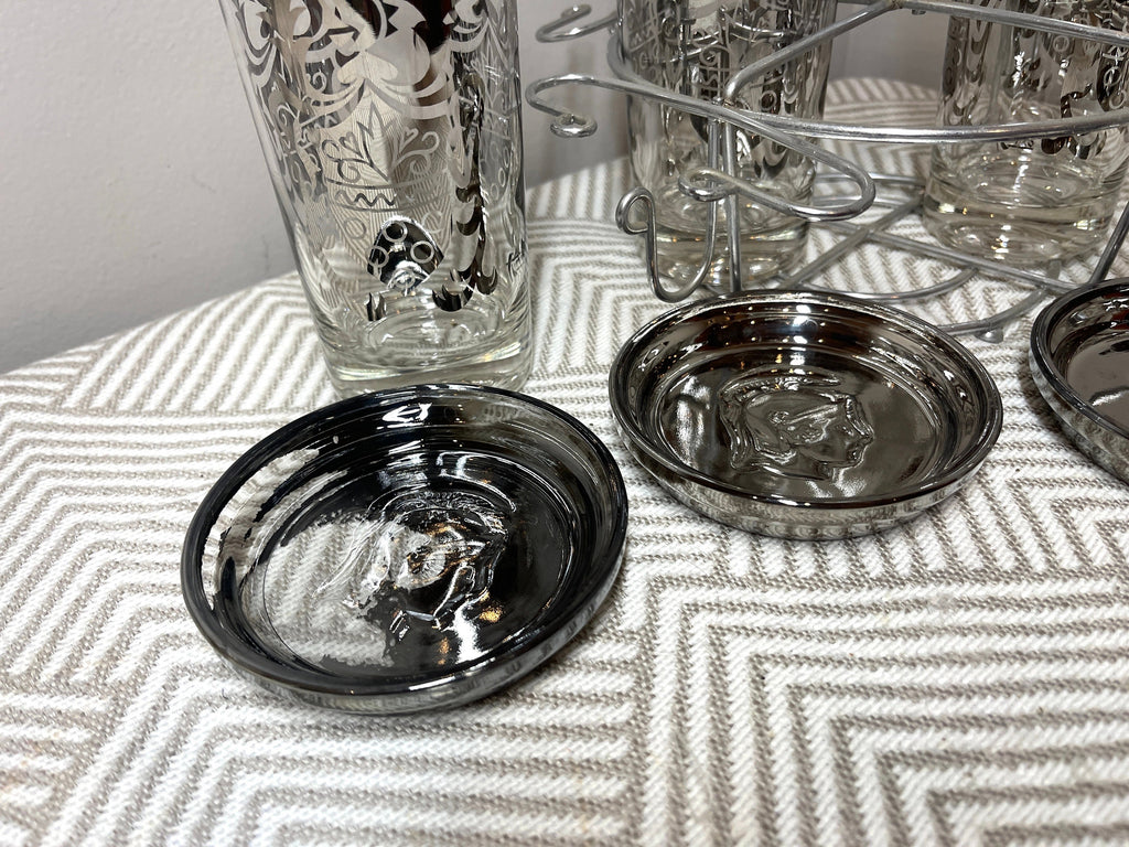 Vintage 1960s Kimiko Guardian Gladiator Barware Set, 9 Pieces — photo 7