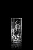 Teardrop Cut-Design Highball Glasses, Set of 2 | 12 oz — photo 2