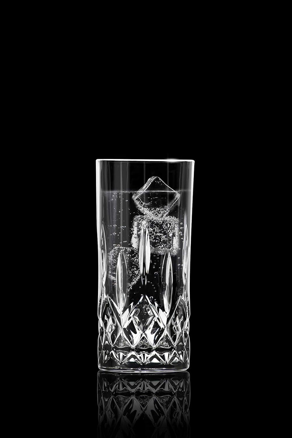 Teardrop Cut-Design Highball Glasses, Set of 2 | 12 oz — photo 2