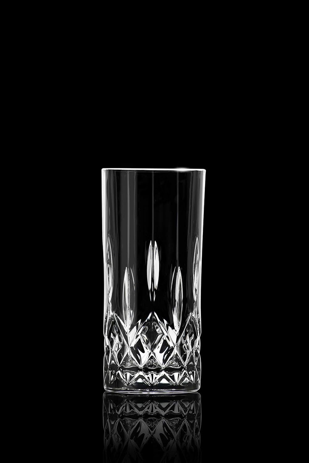 Teardrop Cut-Design Highball Glasses, Set of 2 | 12 oz — photo 3