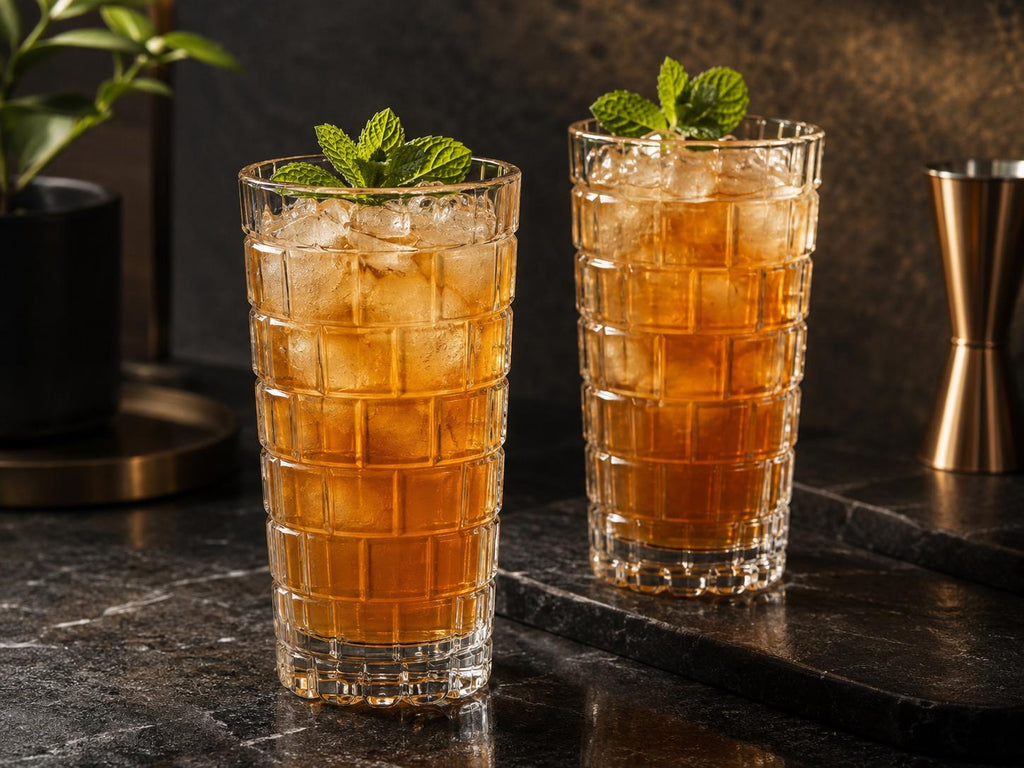 Stackable Dragon Scale Highball Glasses, Set of 2 | 13 oz — photo 1