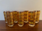 Vintage Georges Briard Gold Circle Highball Glasses, Set of 7 — photo 2