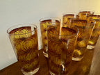Vintage Georges Briard Gold Circle Highball Glasses, Set of 7 — photo 6