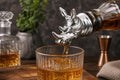 Silver Rhino Head Liquor and Wine Bottle Pourer — photo 1