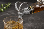 Silver Goat & Antelope Head Liquor and Wine Bottle Pourer — photo 2