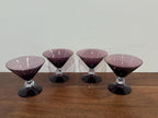 Vintage Bryce Wilmington Amethyst Champagne Coupes, Set of 4 — photo 1
