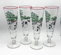 Vintage Libbey Currier & Ives “Making Hay” Pilsner Glasses, Set of 4 — photo 1