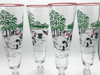 Vintage Libbey Currier & Ives “Making Hay” Pilsner Glasses, Set of 4 — photo 4