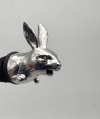 Silver Rabbit Head Liquor and Wine Bottle Pourer — photo 4