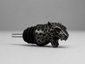 Black Leopard Head Liquor and Wine Bottle Pourer — photo 1