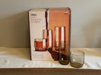 Vintage Libbey Symmetry Tawny Glassware Set, 18 Pieces | New Old Stock — photo 1