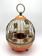 Vintage 1960s Musical Birdcage Bar Set with 6 Shot Glasses — photo 2