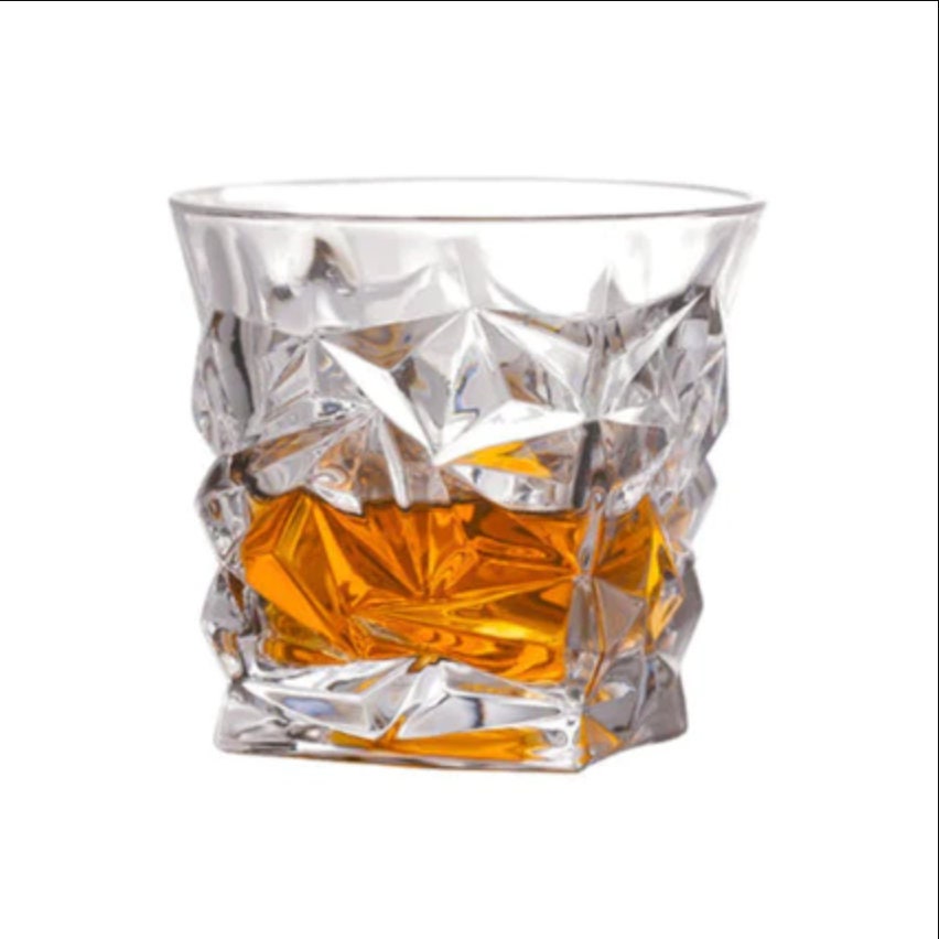 Faceted geometric whiskey glasses, photo 1