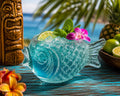 Detailed fish tiki glass