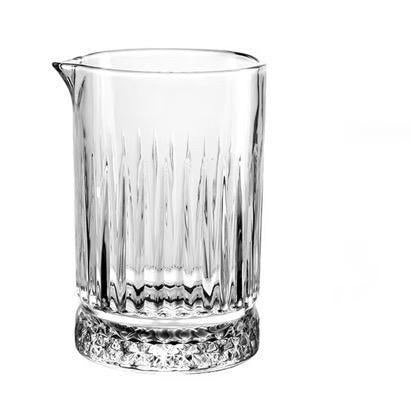 Pinstripe cocktail mixing glass detail