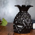 Black skeleton pineapple tiki glass - image 1