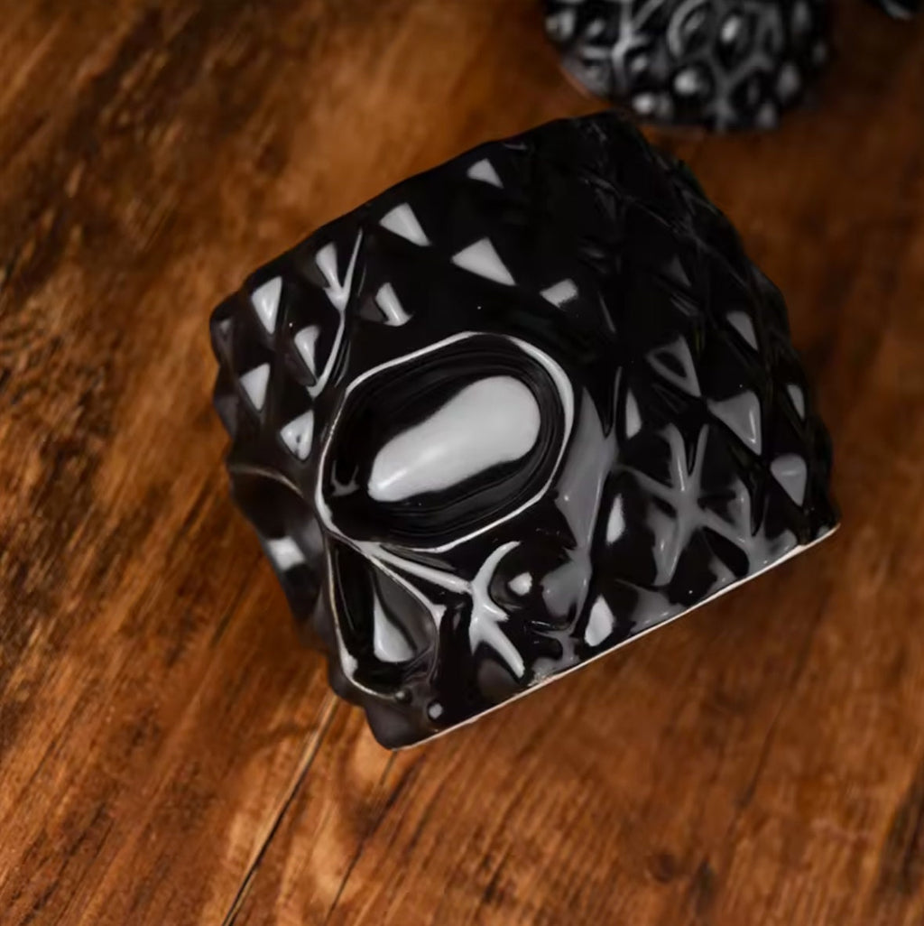 Black skeleton pineapple tiki glass - image 4