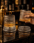Spinning whiskey glasses with rotating bases, photo 1