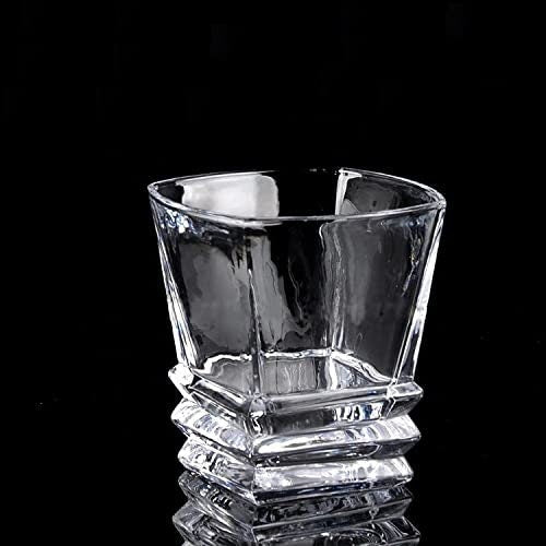 Stacked ribbed rocks glasses dimensions