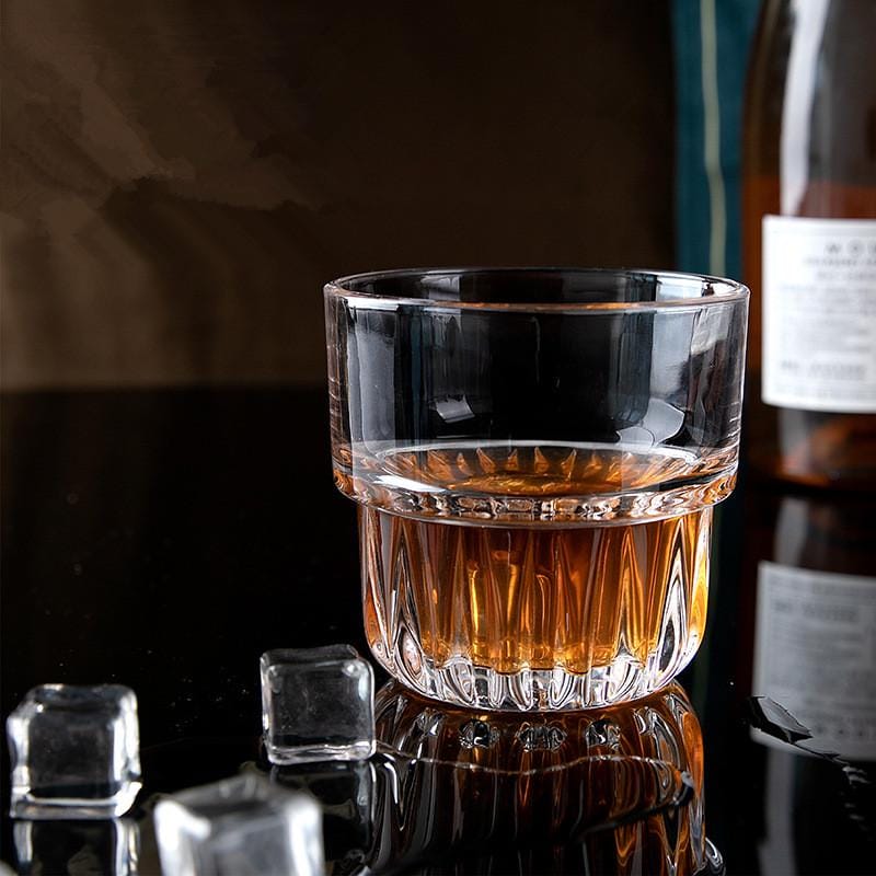 Stacking double old fashioned glasses, set of 2