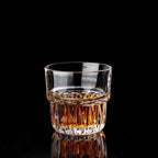 Stacking double old fashioned glasses stacked